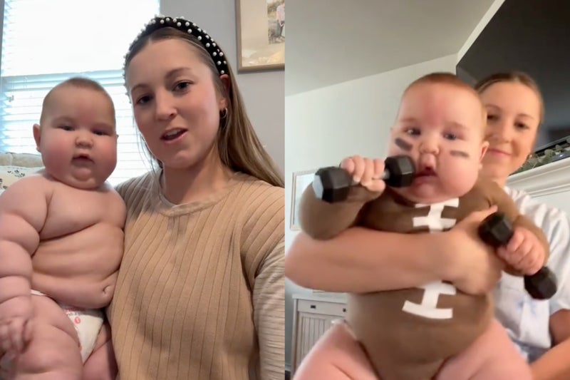 NFL teams scout giant 33-pound baby after mom’s TikTok goes viral