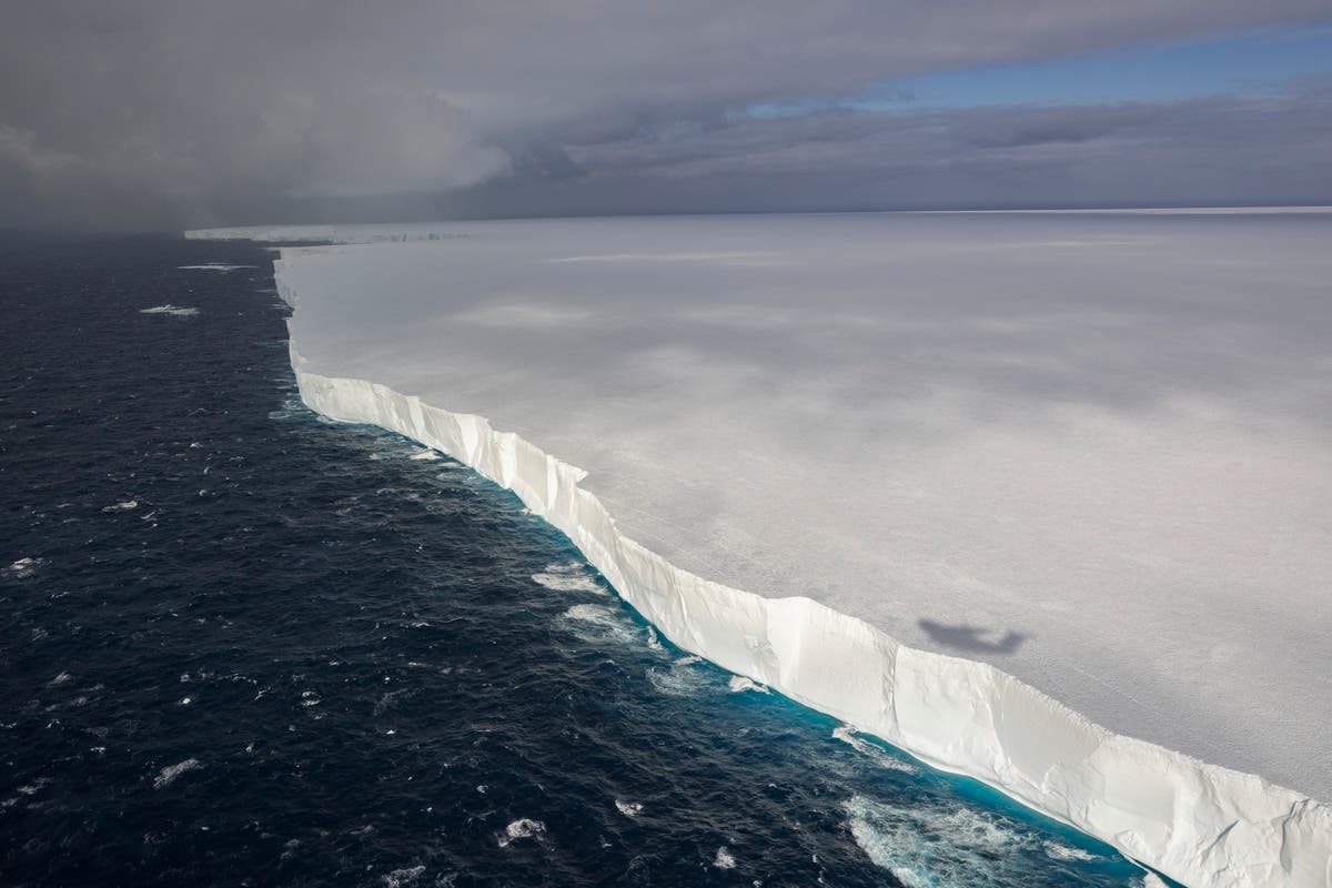 Wall of ice the size of Rhode Island heading toward penguin-packed island off Antarctica