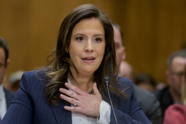 <p>Elise Stefanik has said she is ‘proud to be a team player,’ after Donald Trump withdrew her nomination for U.S. Ambassador to the United Nations to remain in Congress to help further the GOP agenda</p>