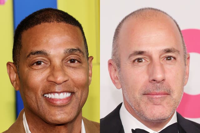 <p>Don Lemon and Matt Lauer</p>