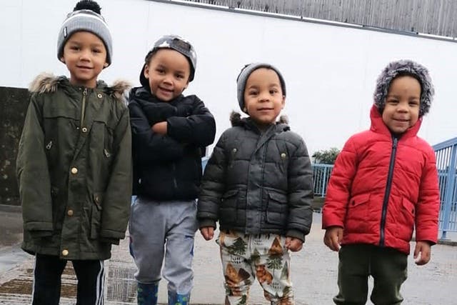 Left, Kyson and Bryson Hoath, aged four, and their brothers Leyton and Logan, aged three, died in a fire (Metropolitan Police/PA)