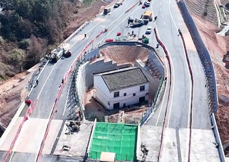 ‘I do regret it a bit’: Stubborn grandfather has motorway built around his house after refusing £180k to move