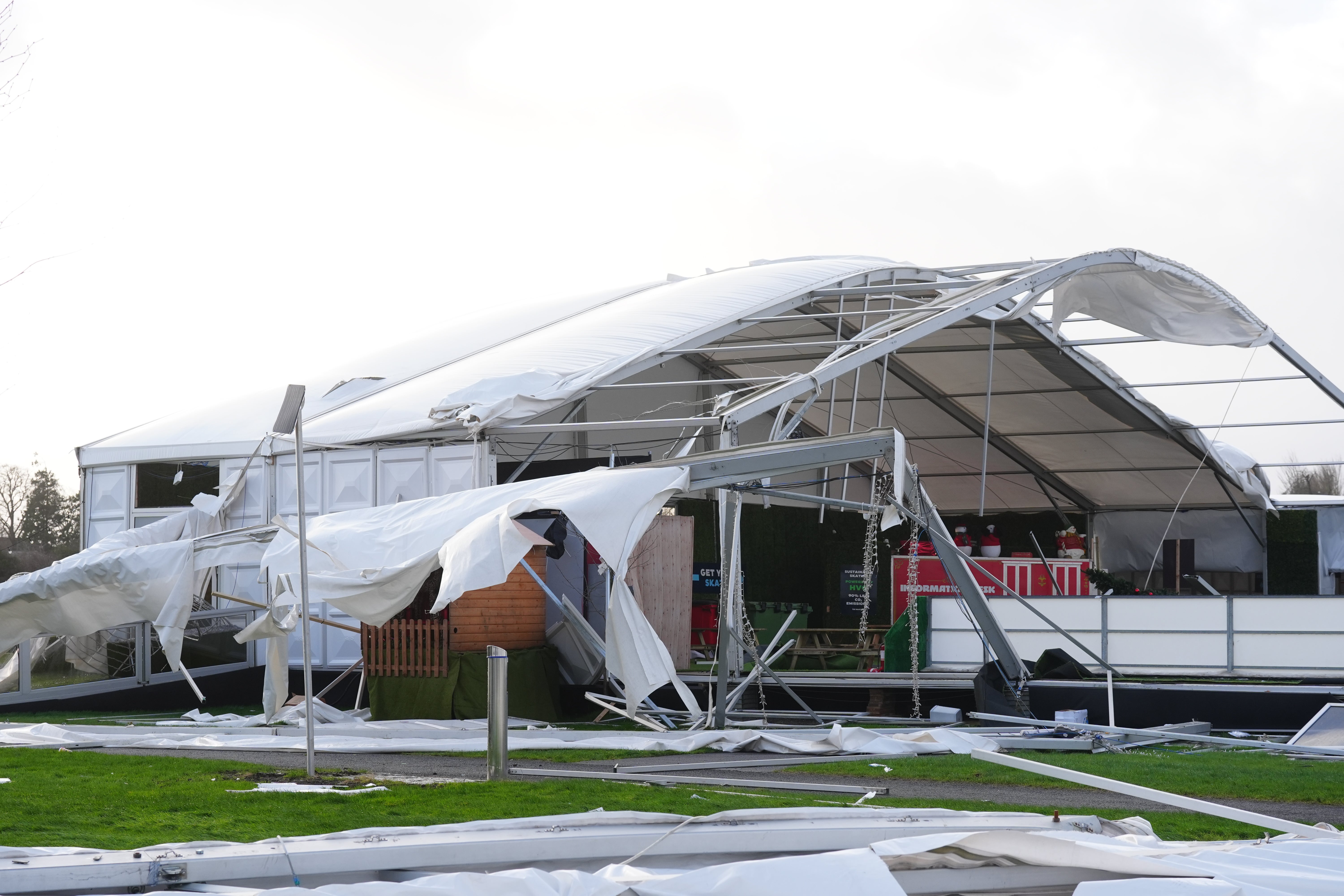 An ice skating facility in Blanchardstown has been destroyed in Storm Eowyn