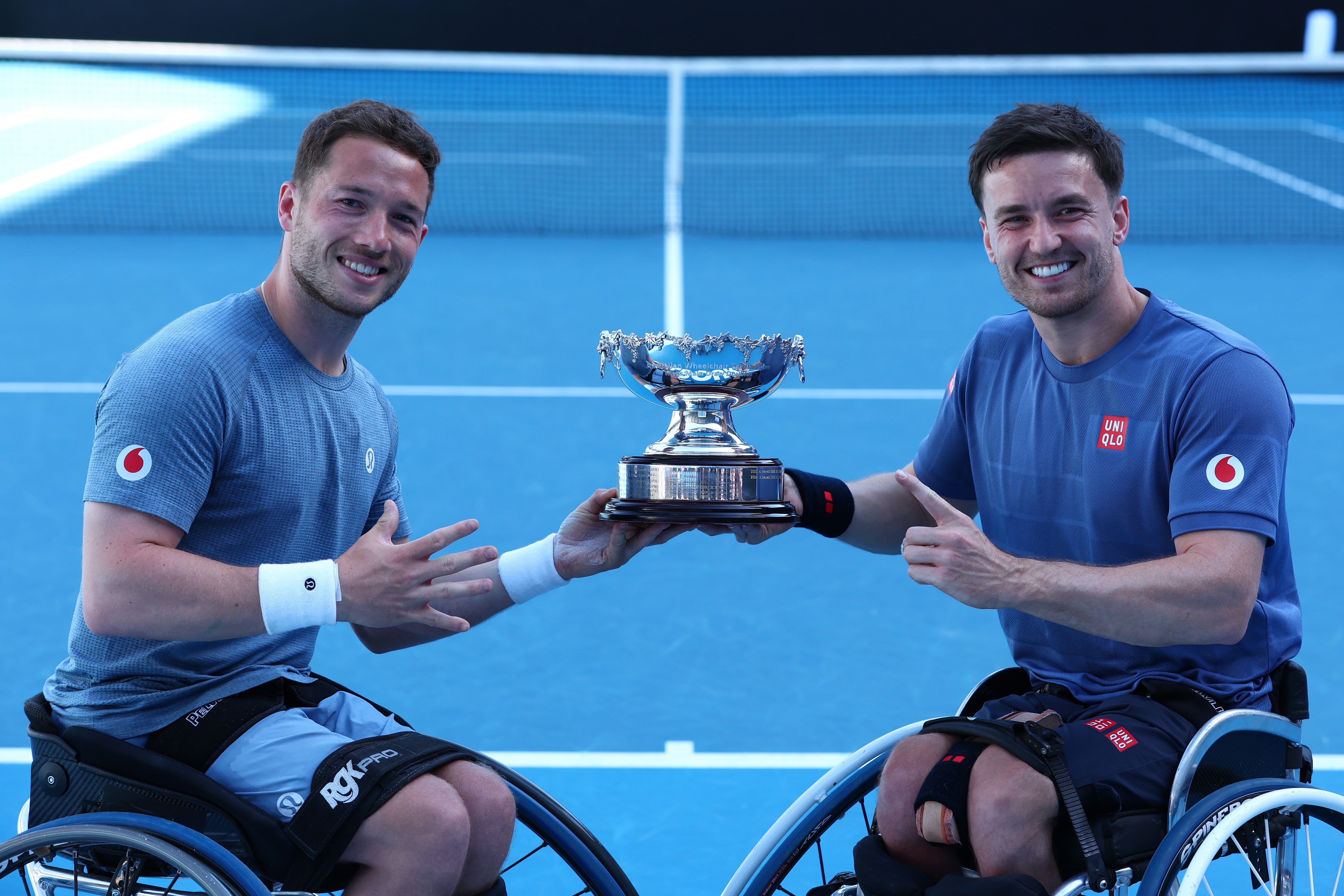 Alfie Hewett and Gordon Reid have won the last six men’s wheelchair doubles titles in Melbourne