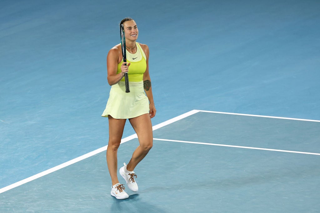 Sabalenka is looking to defend her Australian Open title
