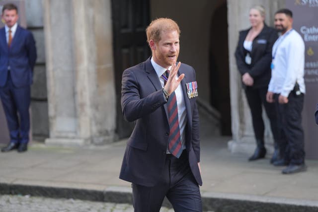 The Duke of Sussex has taken legal action against a number of publishers (Yui Mok/PA)