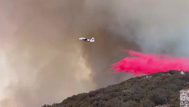 <p>Firefighters tackle raging San Diego wildfire blaze as evacuation orders issued.</p>