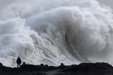 Storm Herminia – latest: UK hit by 83mph winds and heavy rain warnings after Storm Eowyn kills two