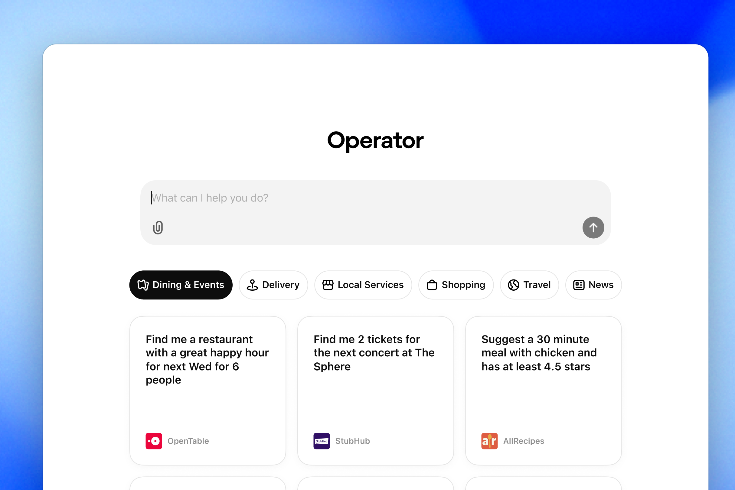 OpenAI’s new AI agent, Operator, which can complete tasks on the web autonomously for users (OpenAI)