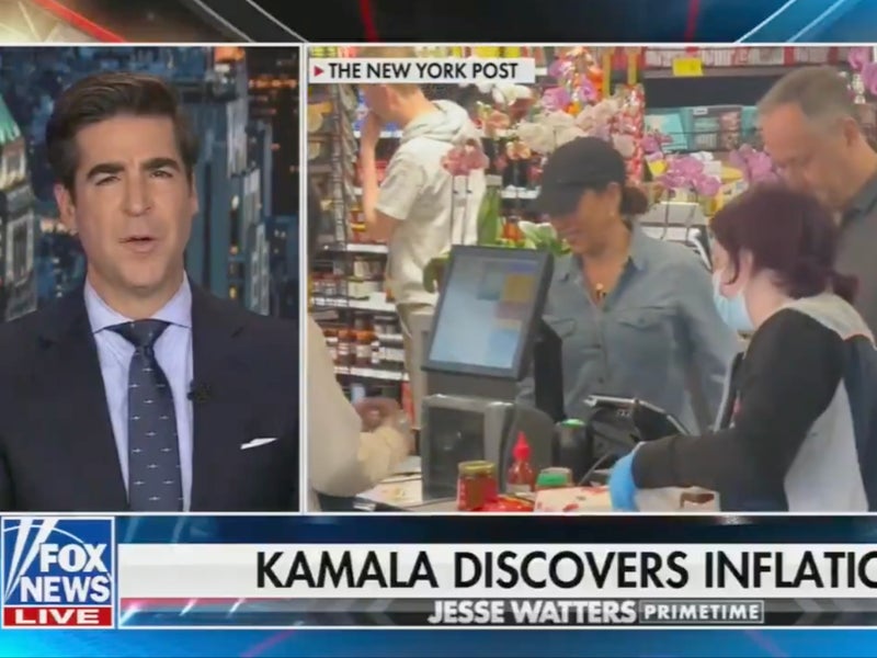 Fox News host Jesse Watters slams men who go food shopping with their wives