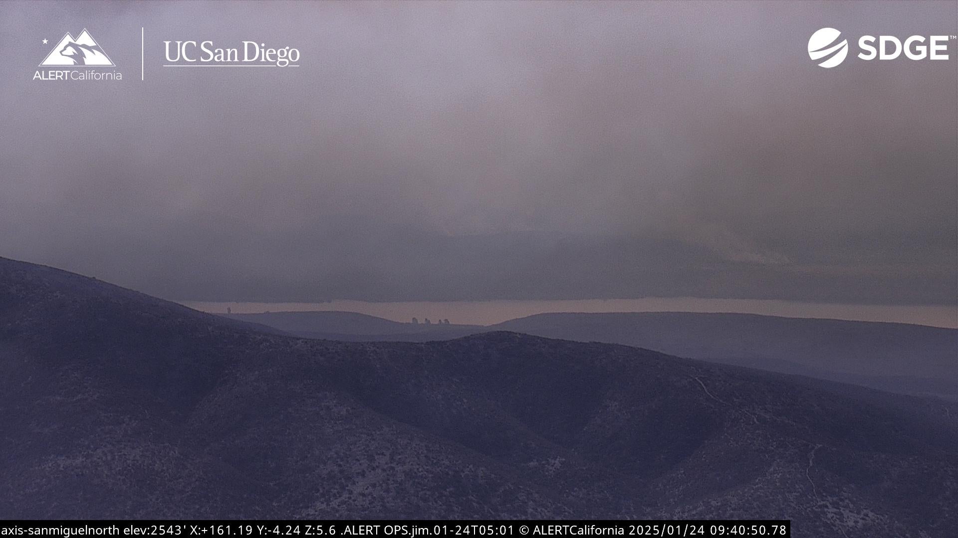 The Border 2 fire is impacting air quality in San Diego County. Winds are forecast to decrease later in the morning