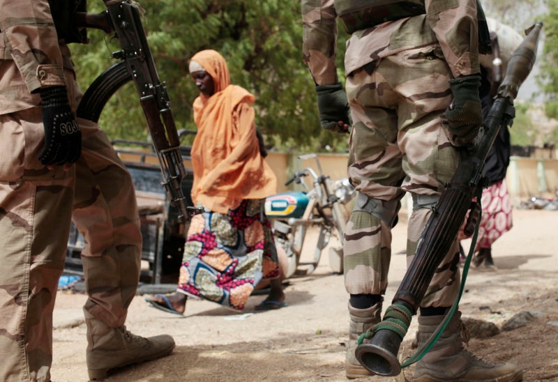 Nigerian soldiers killed 79 militants and suspected kidnappers in the past week, army says