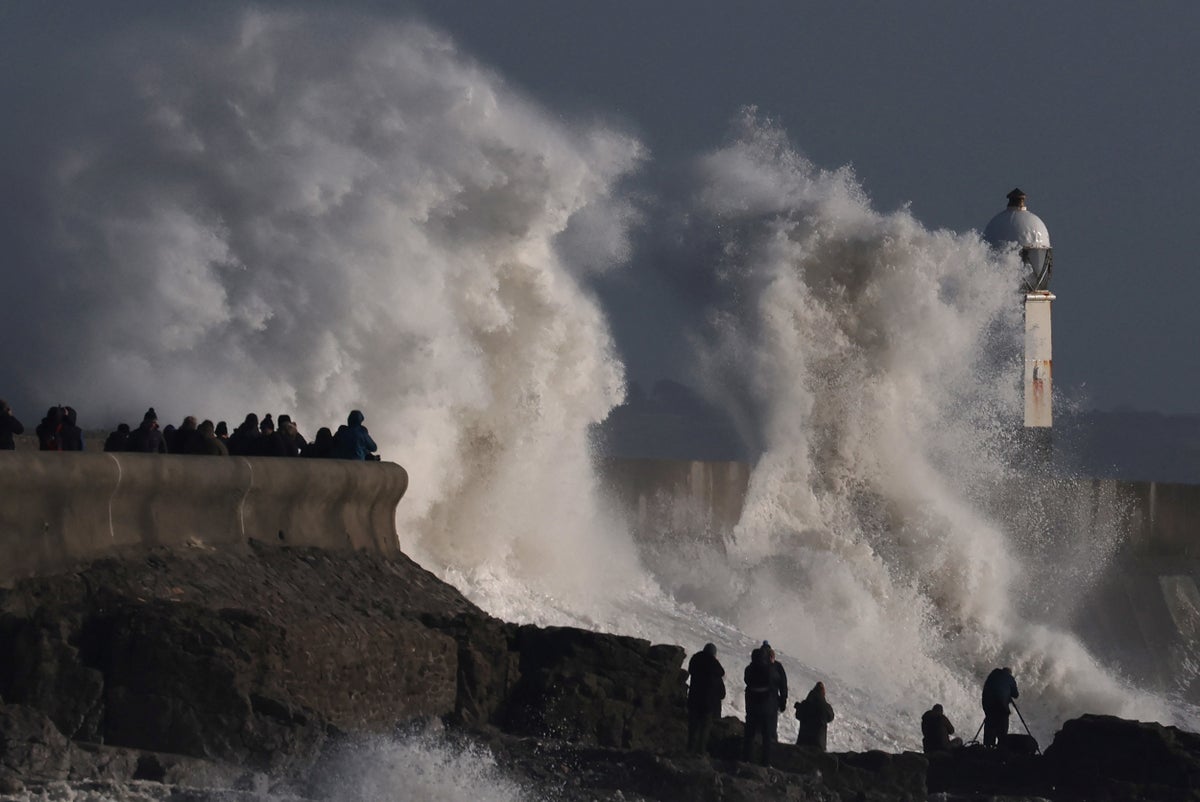 Watch: Footage shows deadly Storm Eowyn’s fury as 100mph winds batter UK