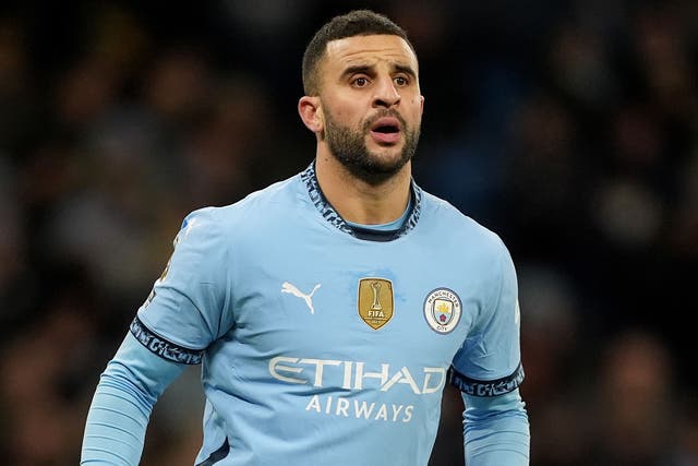 Kyle Walker has left Manchester City (Martin Rickett/PA)