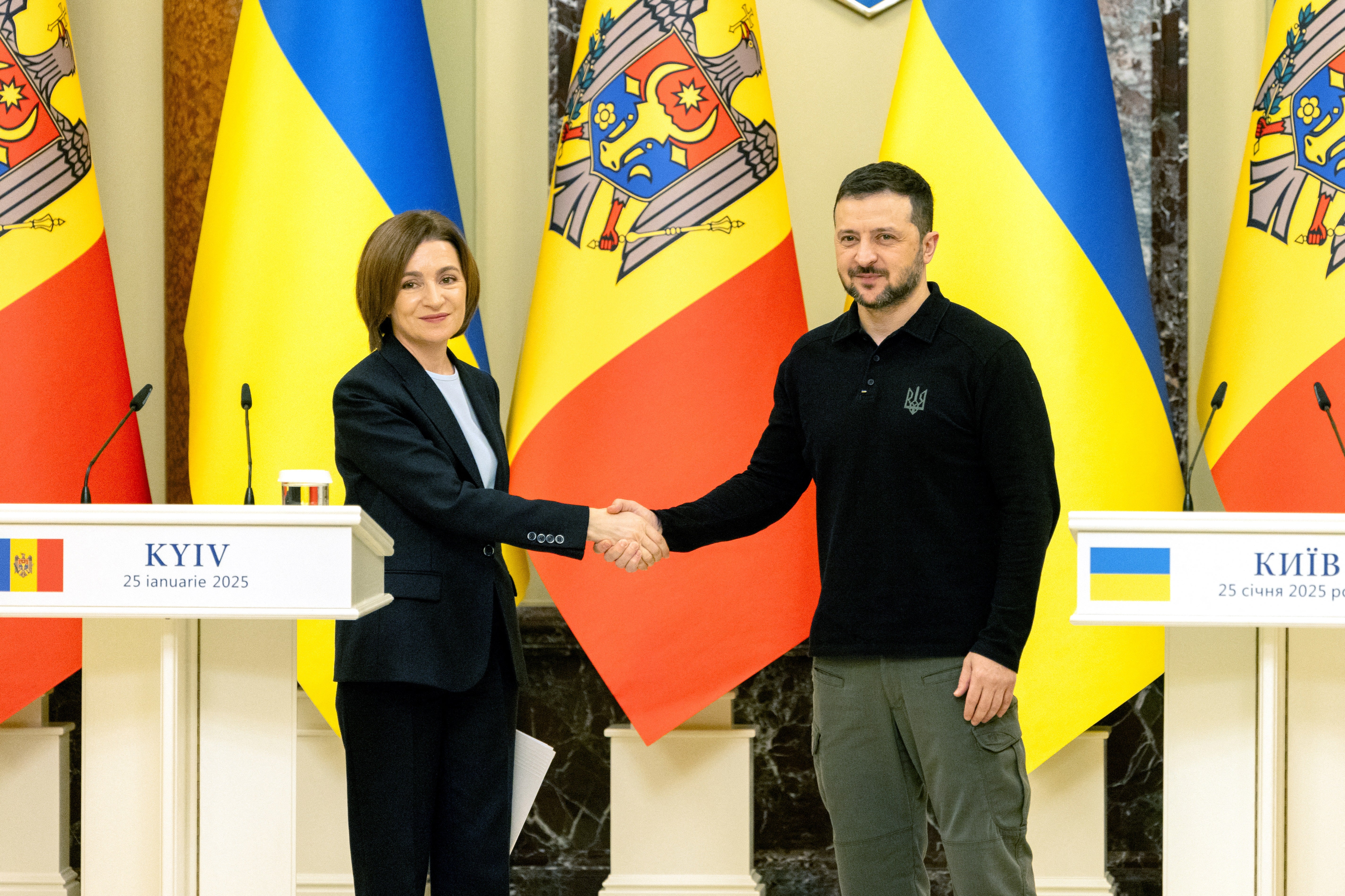 On Saturday, Zelensky met with President Maia Sandu of neighbouring Moldova