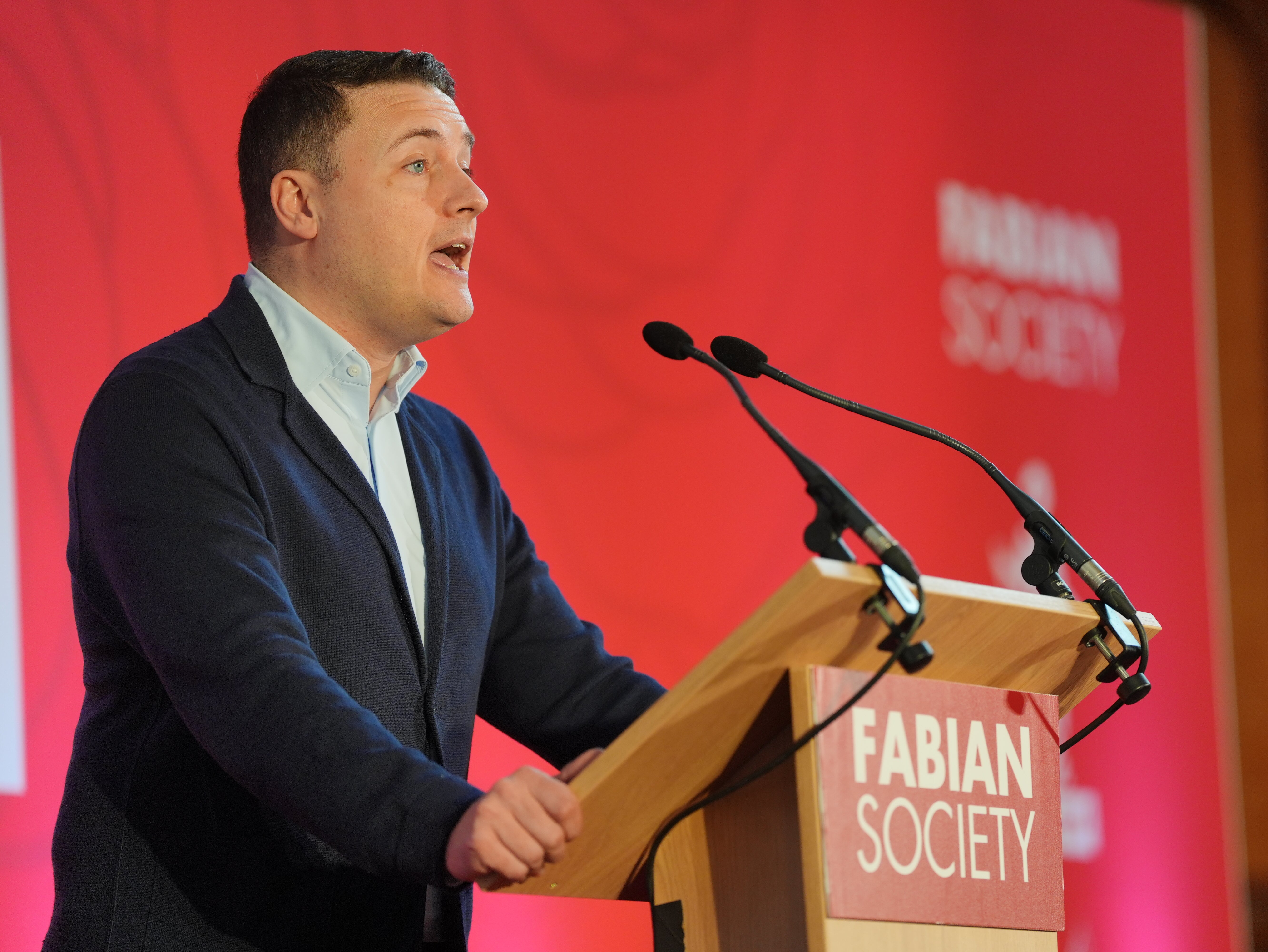 Health Minister Wes Streeting at the annual conference of Fabian Society at Guildhall in London (Jonathan Brady/PA)