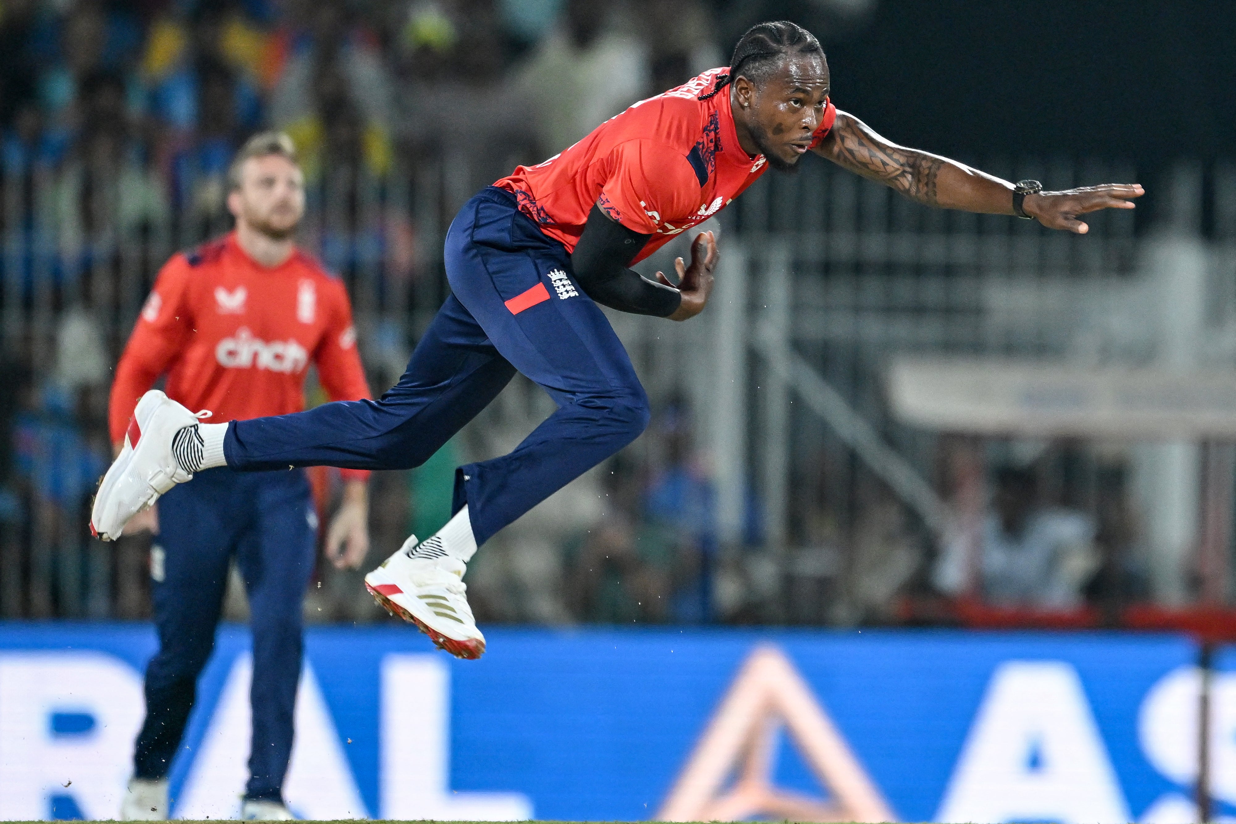 Jofra Archer was carted all around the park by India’s batters