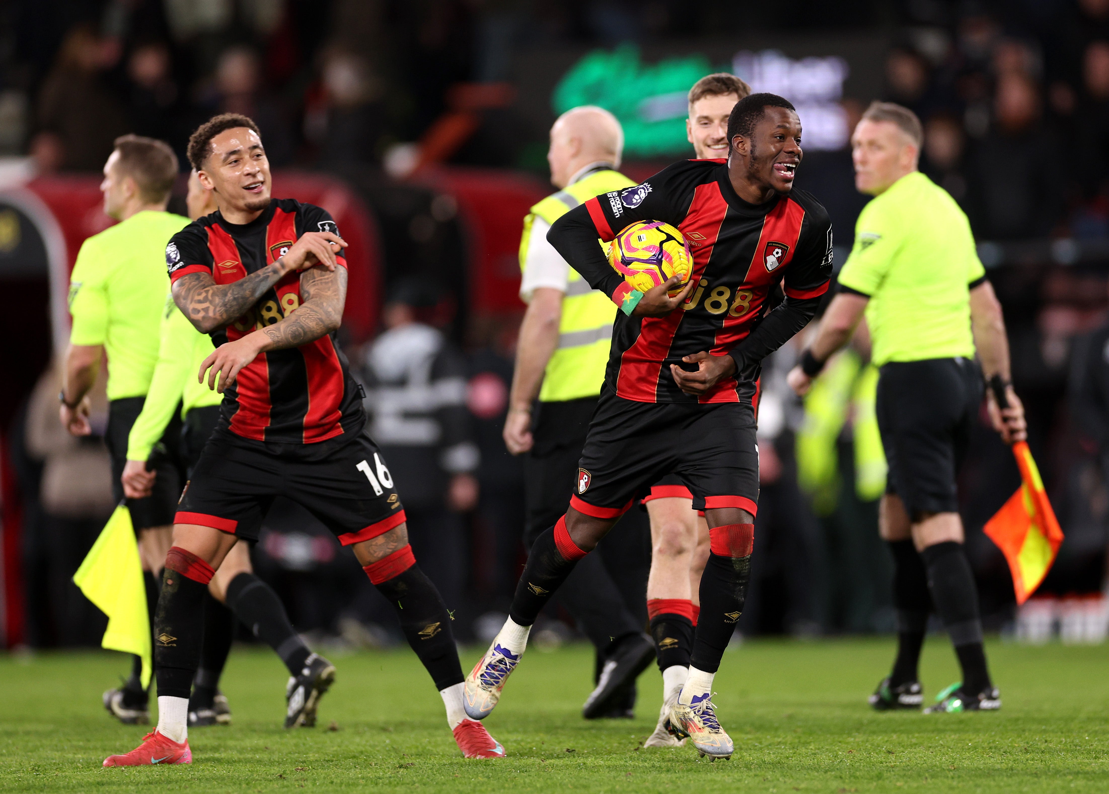 Dango Ouattara earned the match ball with a superb hat-trick