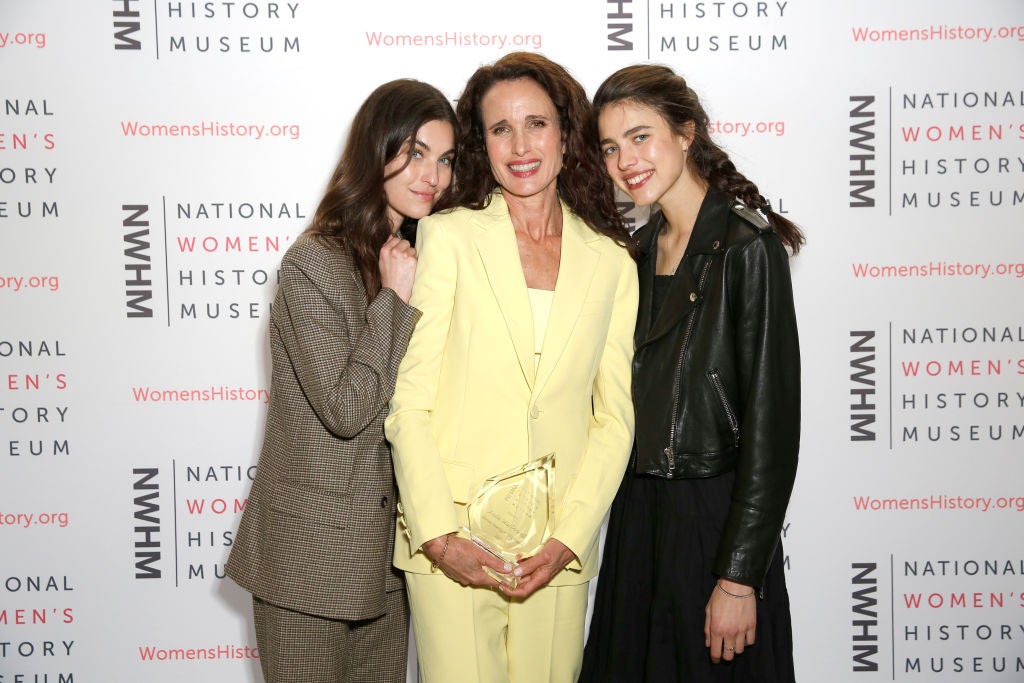 Andie MacDowell, Rainey Qualley and Margaret Qualley