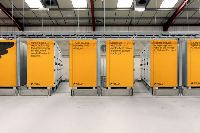 Battery storage systems run by Bulb co-founder Amit Gudka’s start-up, Field (Field/PA)