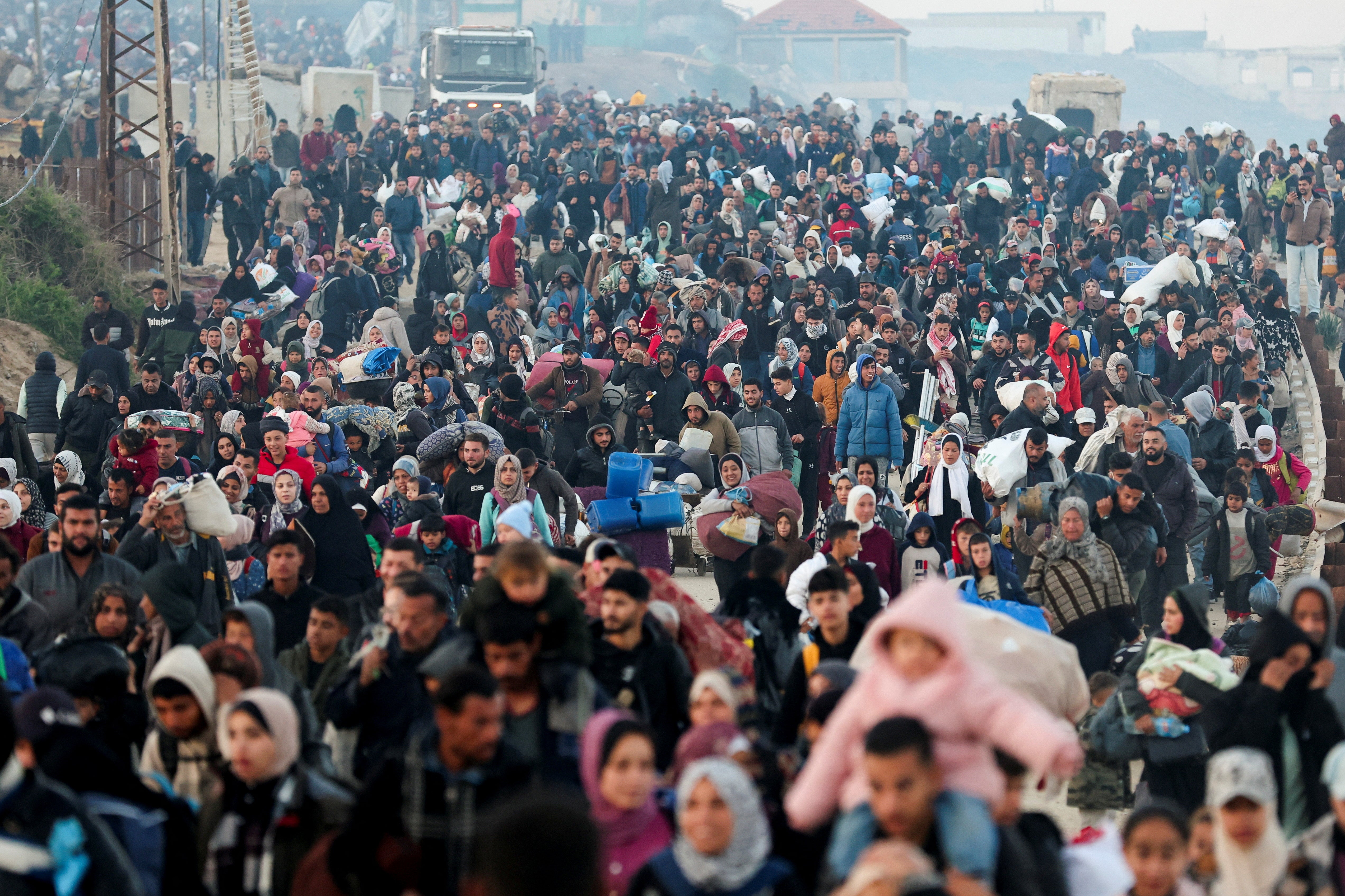 Around a million Palestinians were forced by Israel to flee northern Gaza in late 2023