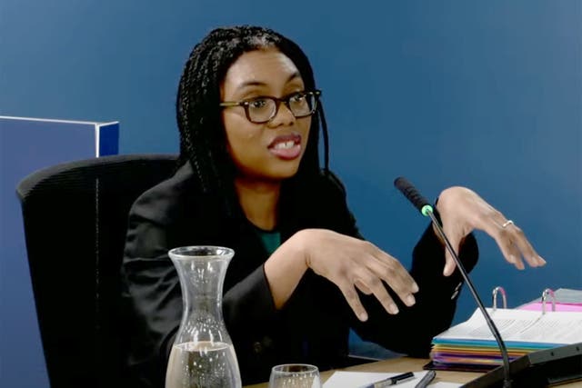 <p>Kemi Badenoch at the Covid-19 inquiry</p>