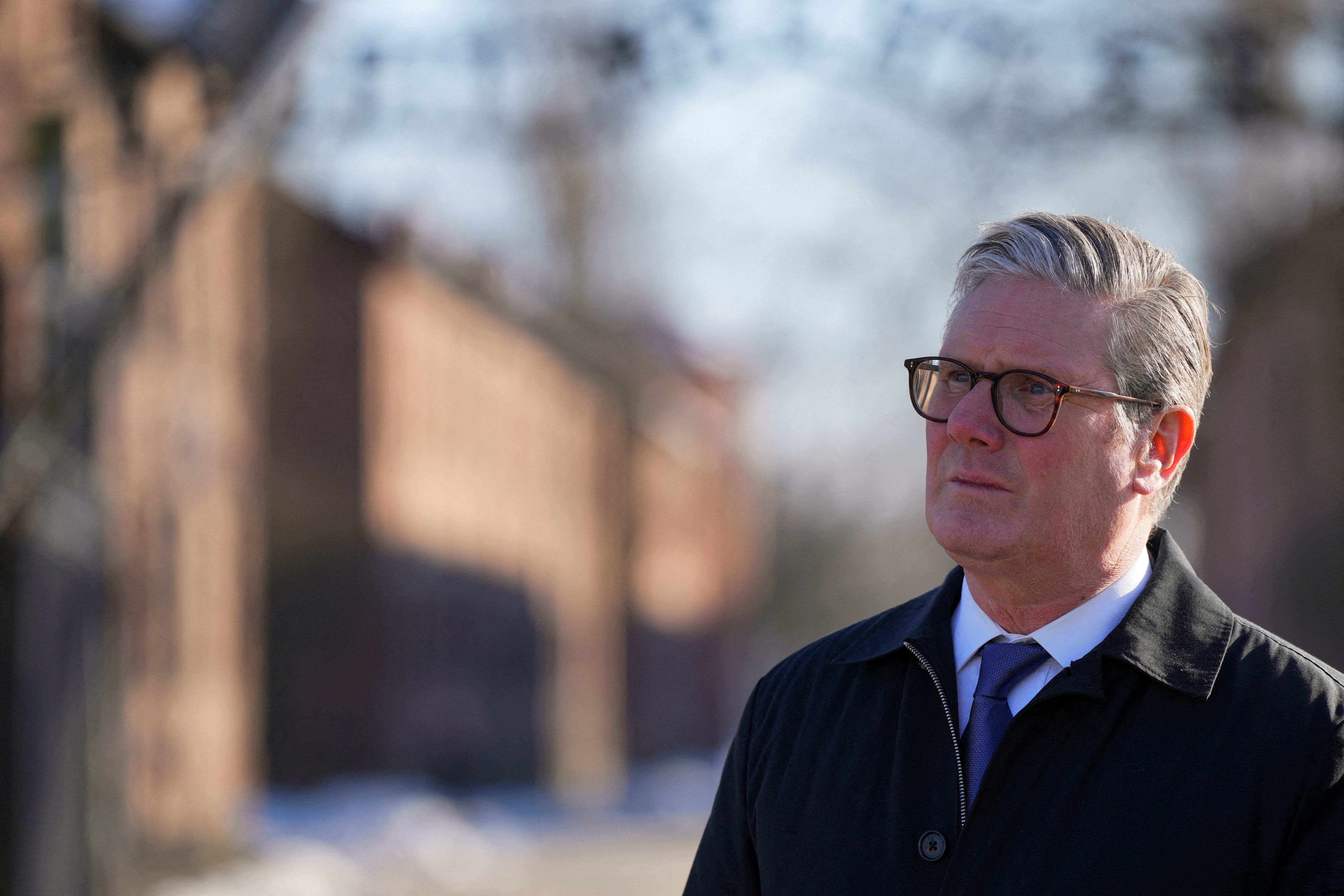 Prime Minister Sir Keir Starmer during a visit to Auschwitz-Birkenau, a former German Nazi concentration and extermination camp, in Oswiecim, during his visit to Poland to begin talks on a new defence and security agreement (Aleksandra Szmigiel/PA)