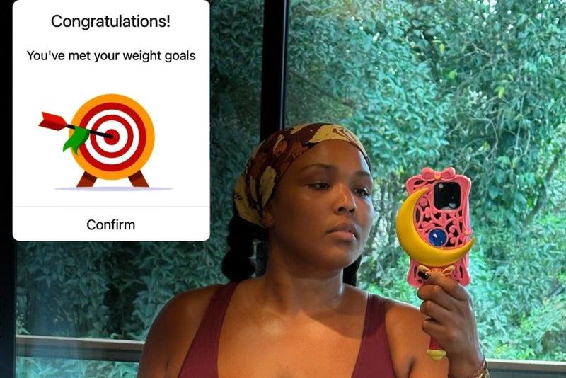 Lizzo celebrates hitting weight goal after two years of training