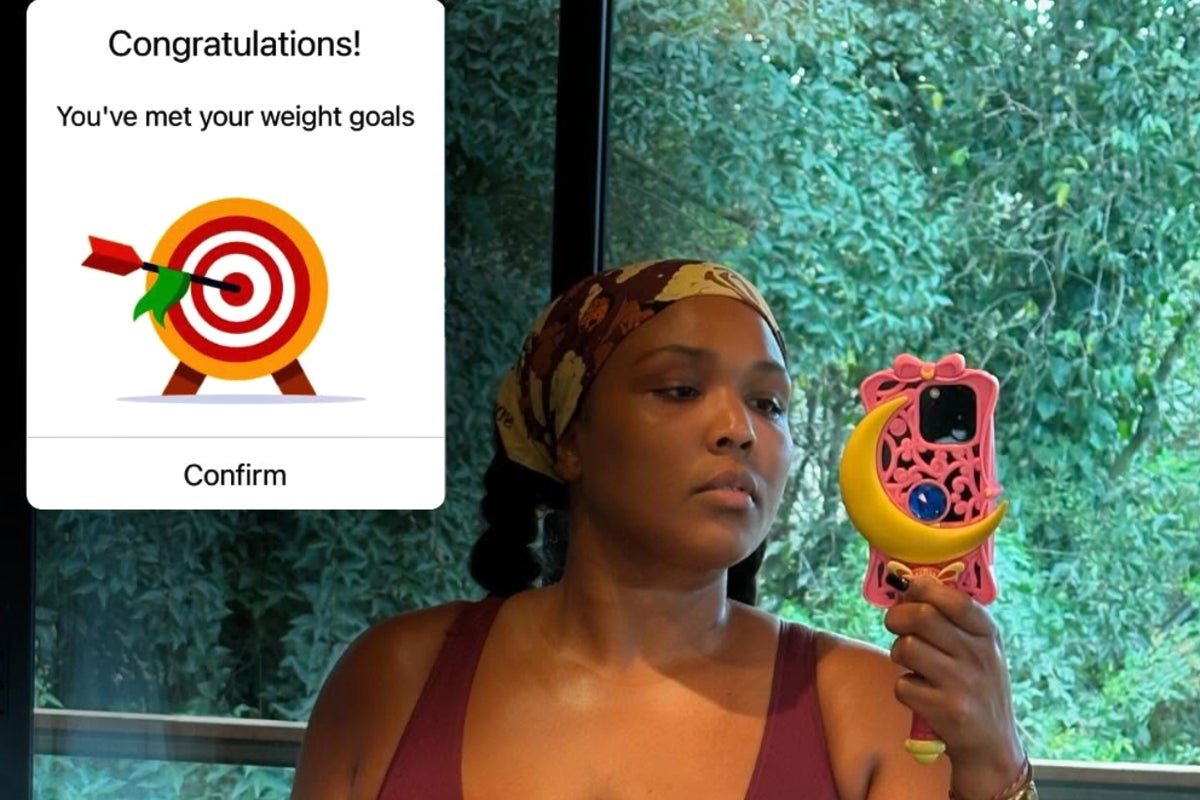 Lizzo celebrates hitting weight goal after two years of training