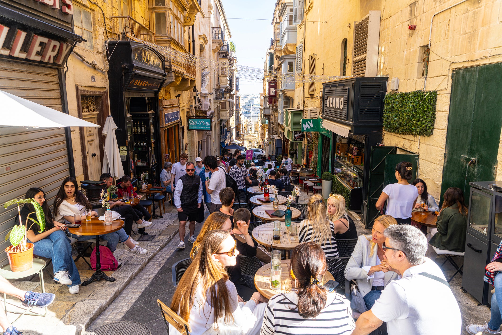 Eating and drinking opportunities in Valletta, Malta’s capital, are somewhat retro