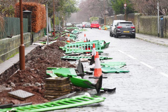 Storm Eowyn caused disruption across the UK and Ireland (Jane Barlow/PA)