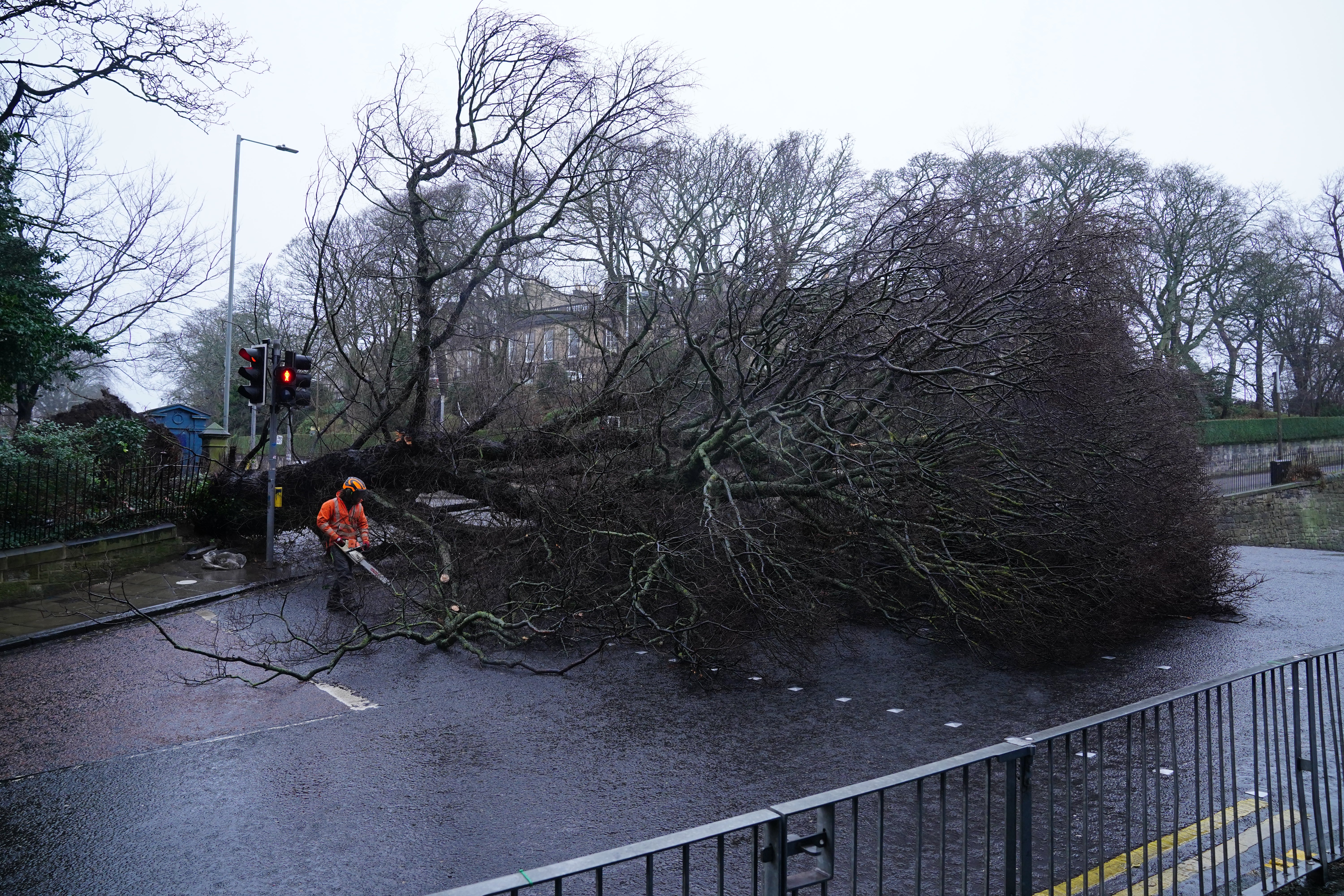 Thousands still without power and rail travel disrupted after Storm ...