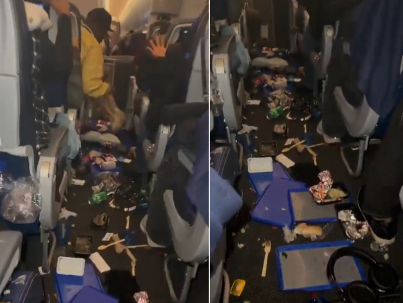 Inside United Airlines flight carnage as six hospitalised due to sudden jolt before emergency landing