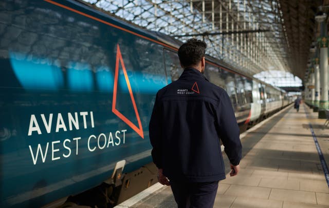 <p>Action station: Only one Avanti West Coast per hour will run between London and Manchester (pictured) during the Sunday strike</p>