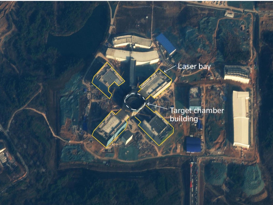 The experiment bay at facility in Mianyang is 50% larger than U.S. NIF, researcher says