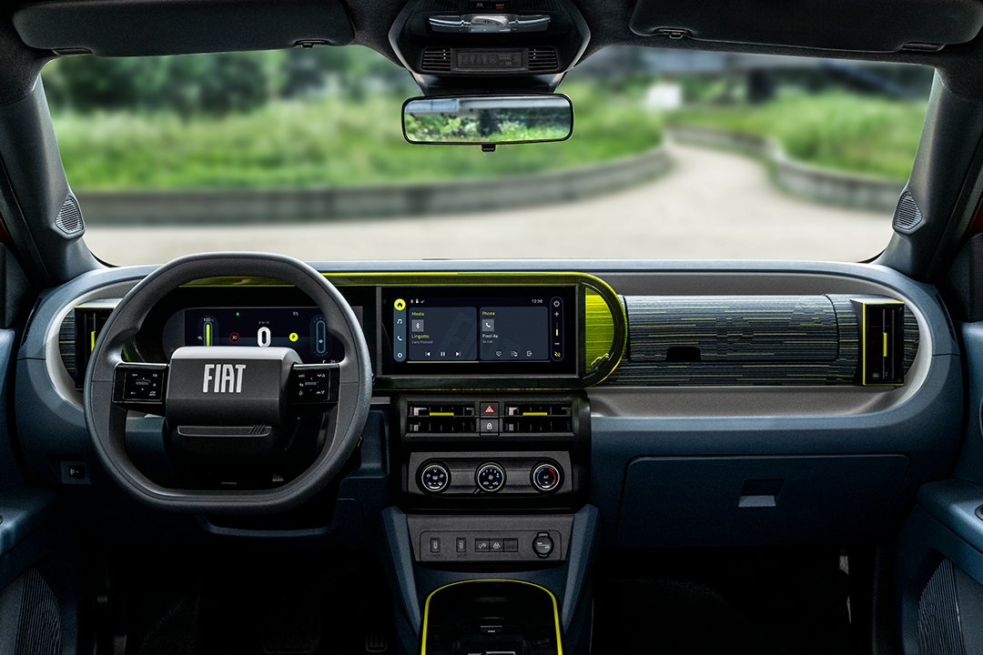 Some models of the Fiat Grande Panda get a bamboo-based dash material, get it?