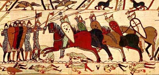 Hastings Battle, as depicted in Bayx Tapestry