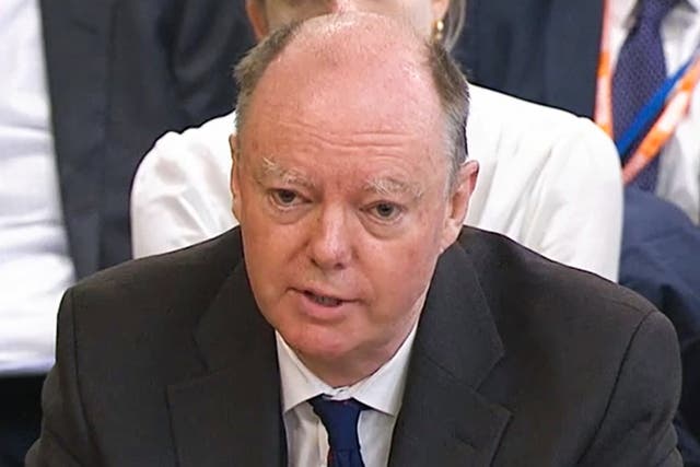 <p>Professor Sir Chris Whitty, Chief Medical Officer for England, appearing before MPs scrutinising the bill  </p>