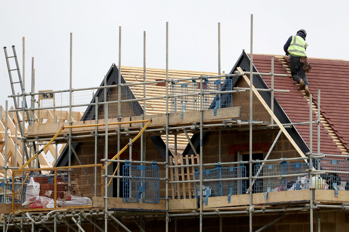 How much the average UK house price increased in March and why