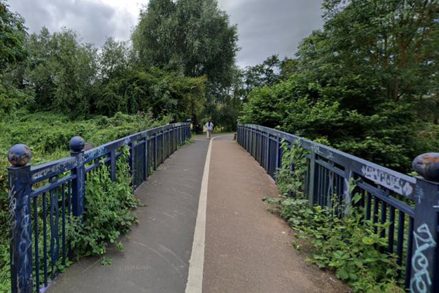 <p>A file picture of the river pathway crossing the Great Stour river </p>