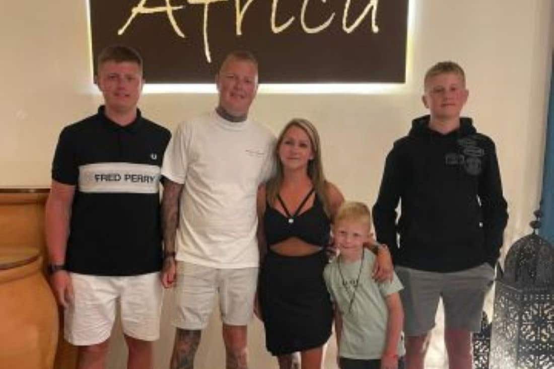 Koby Jones, far left, pictured with his family (West Yorkshire Police/PA)