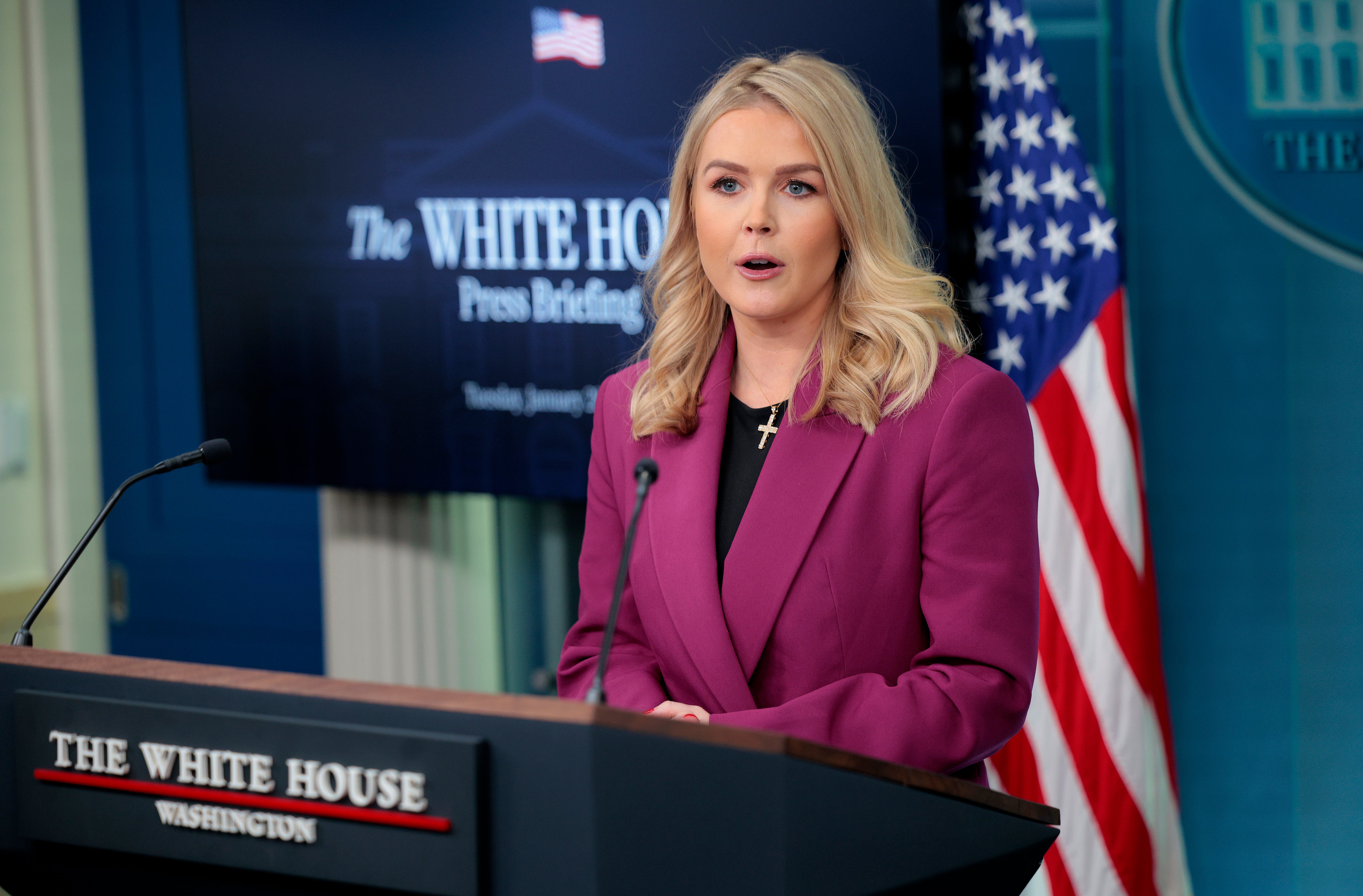 White House Press Secretary Karoline Leavitt stressed areas such as Social Security, Medicaid and food stamps would not be impacted by the freeze