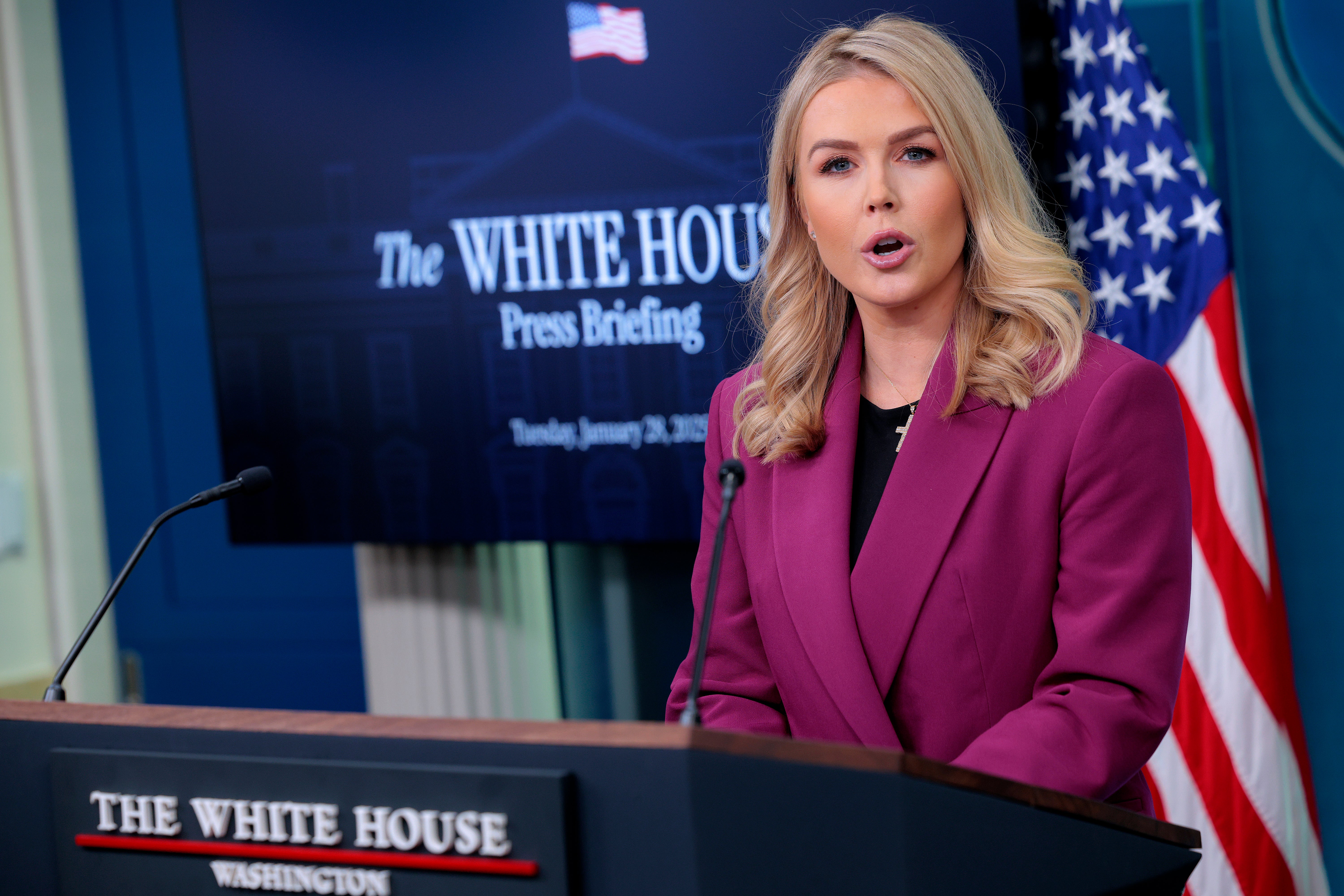 Karoline Leavitt spoke during a White House briefing and talked about $50 million in condoms for Gaza. The White House is defending that figure, though the details are murky