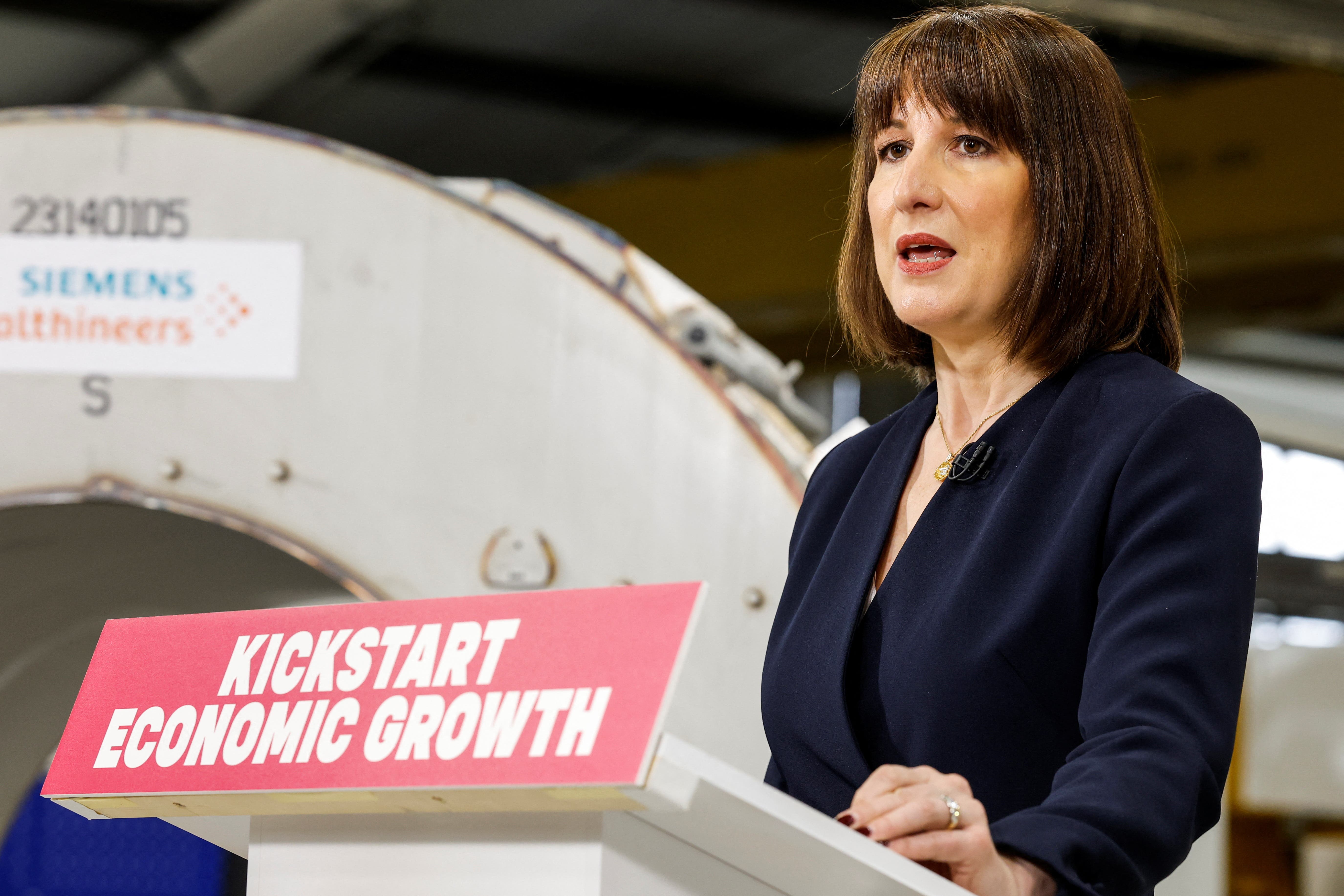 Chancellor Rachel Reeves made the third runway announcement during a speech on growth in Oxfordshire (Peter Cziborra/PA)