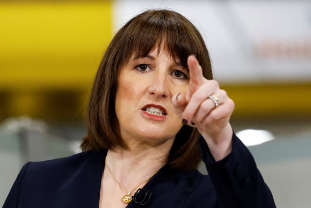 Chancellor Rachel Reeves gives a speech on economic growth at Siemens Healthineers, in Eynsham, Oxford (Peter Cziborra/PA)