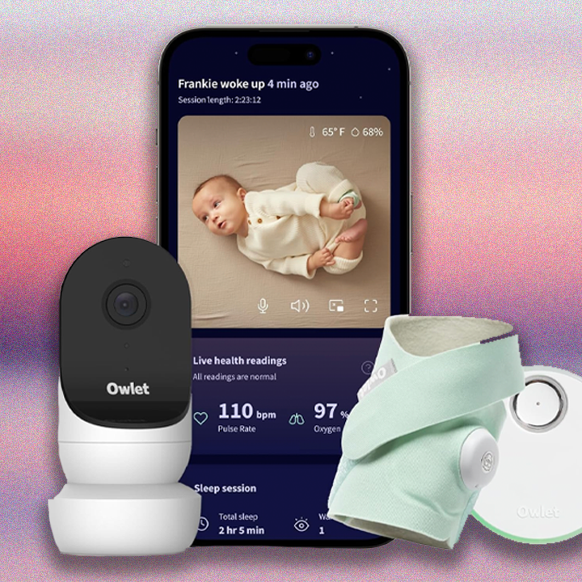 Dream Owlet Sock And Camera Owlet® Dream Duo Smart Baby Monitor
