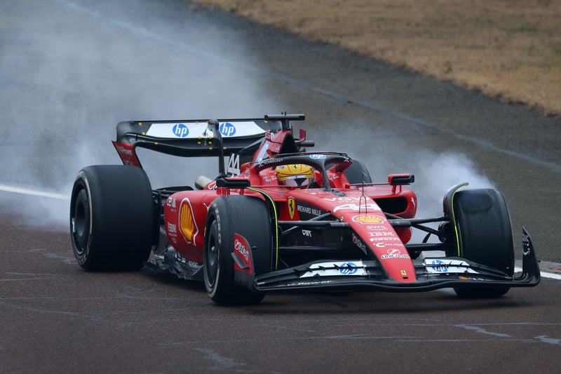 Lewis Hamilton crashes Ferrari in major setback during Barcelona test