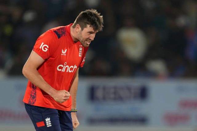 Jamie Overton is determined to channel his emotions on the field for England (Ajit Solanki/AP)