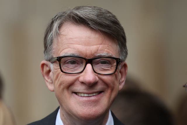 Lord Mandelson has been appointed British ambassador to the US (Yui Mok/PA)