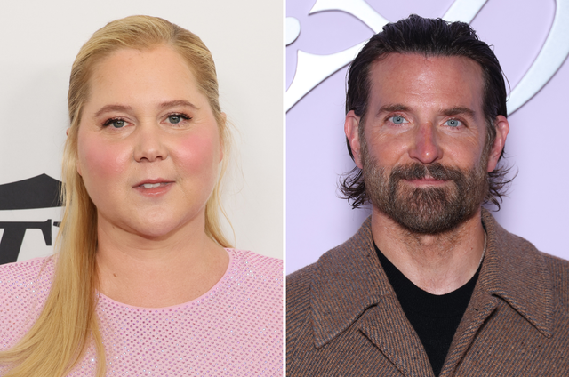 <p>Amy Schumer and Bradley Cooper</p>